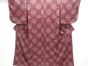 大正ロマン　菱華紋織り出し着物